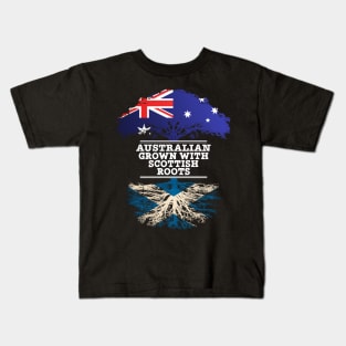 Australian Grown With Scottish Roots - Gift for Scottish With Roots From Scotland Kids T-Shirt